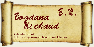 Bogdana Michaud vizit kartica